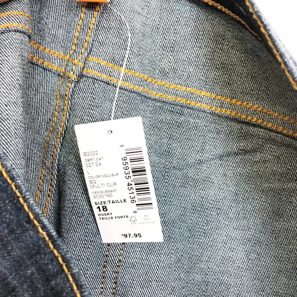 NWT The Children's Place Straight Jeans 18 Husky